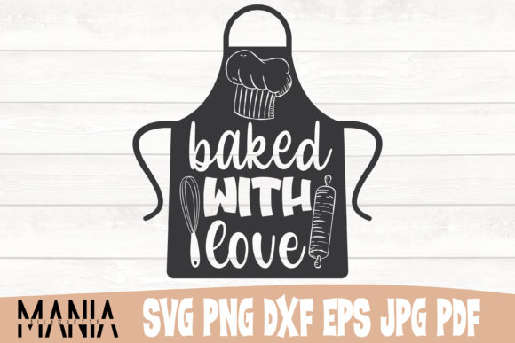 Baked with Love SVG: Premium Cut File Design