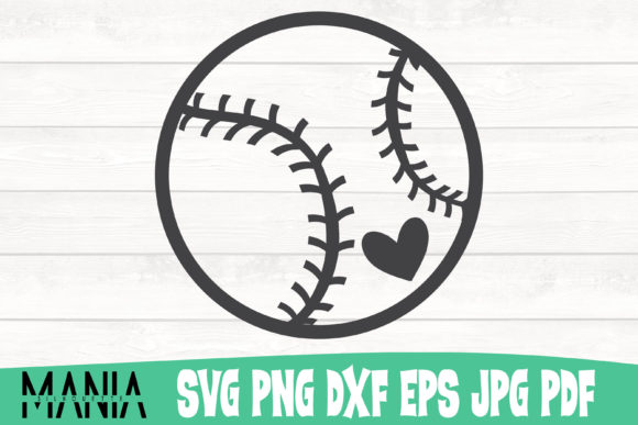 Baseball Ball SVG Cut File Design