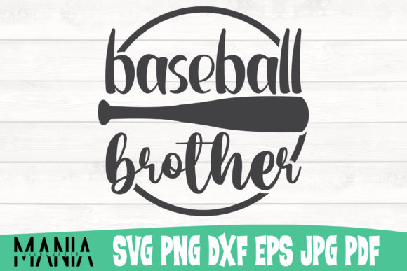 Baseball Brother SVG Cut File Design: Versatile Digital Art for Creative Projects