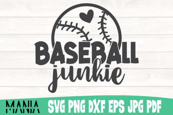 Baseball Junkie SVG Cut File: Design Flexibility for Creative Projects