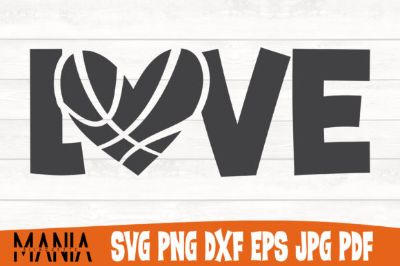Basketball Love SVG Cut File for Creative Projects