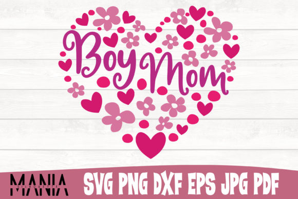 Boy Mom Heart Svg Cut File Design: Elevating Personalized Crafting with Professional Precision