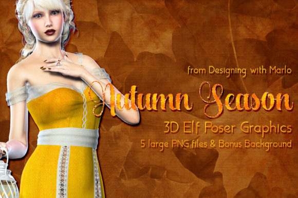 Fantasy Autumn Season Elf Graphics: A Unique Resource for Creative Projects