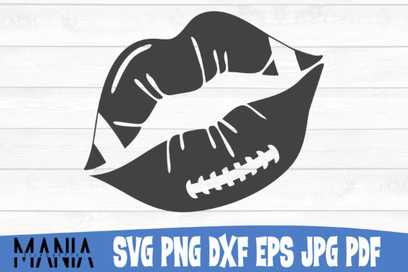 Football Kiss SVG Cut File Design for Creative Projects
