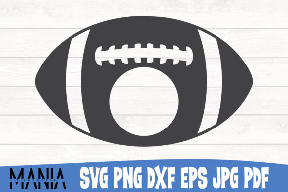 Football Monogram SVG Cut File Design