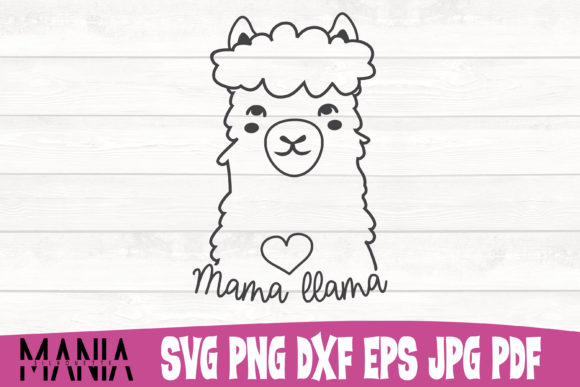 Mama Llama Cute Cut File Design Guide